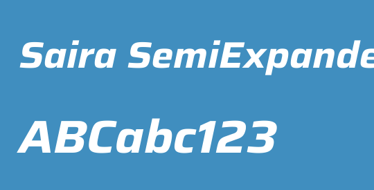 Saira SemiExpanded