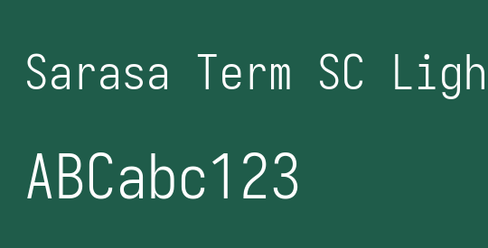 Sarasa Term SC Light
