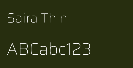Saira Thin