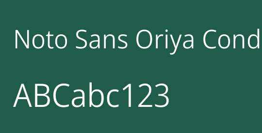 Noto Sans Oriya Condensed Light