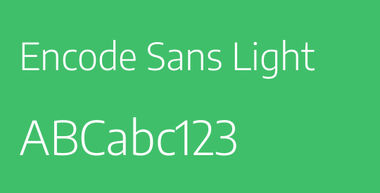 Encode Sans Light