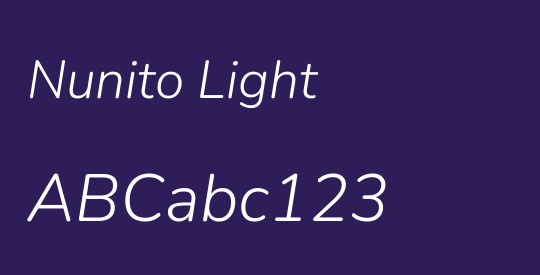 Nunito Light