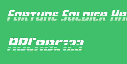 Fortune Soldier Halftone Italic