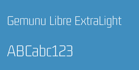 Gemunu Libre ExtraLight