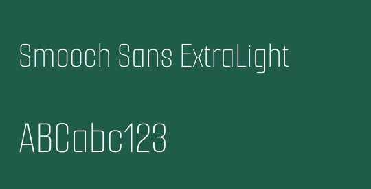 Smooch Sans ExtraLight