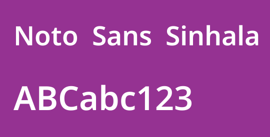 Noto Sans Sinhala SemiBold