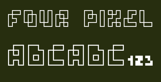 four pixel caps
