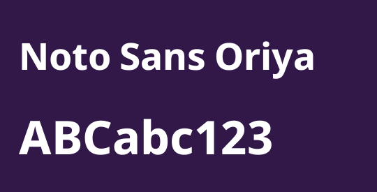 Noto Sans Oriya