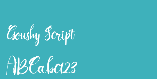 Goushy Script