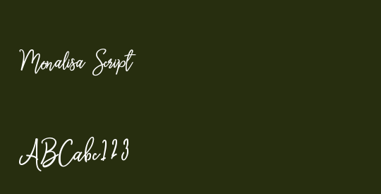 Monalisa Script