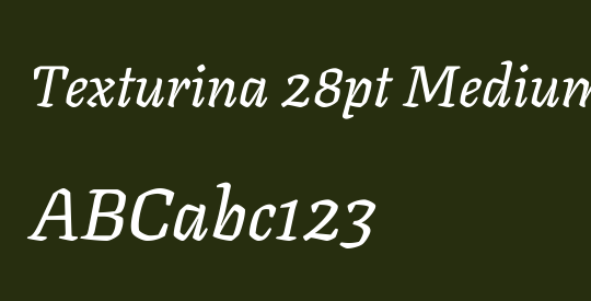 Texturina 28pt Medium