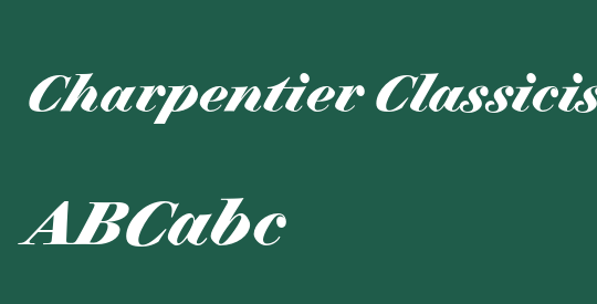Charpentier Classicistique Reduced