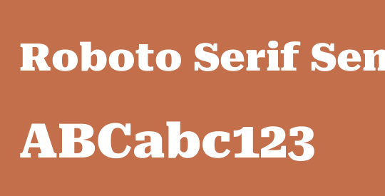 Roboto Serif SemiExpanded Black