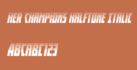 Her Champions Halftone Italic
