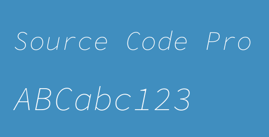 Source Code Pro ExtraLight