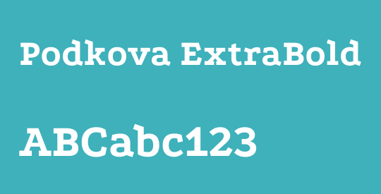 Podkova ExtraBold