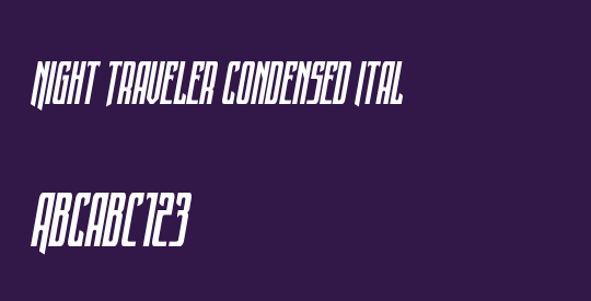 Night Traveler Condensed Ital