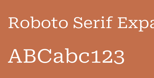 Roboto Serif Expanded