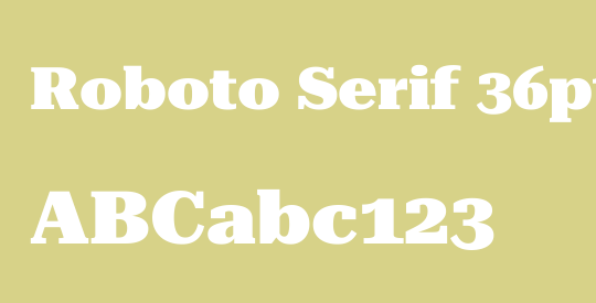 Roboto Serif 36pt Expanded Black