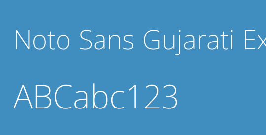 Noto Sans Gujarati ExtraLight