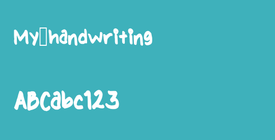 My_handwriting