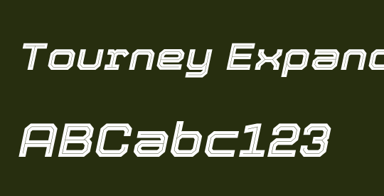 Tourney Expanded ExtraBold