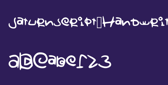 Saturnscript_Handwritten