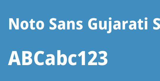Noto Sans Gujarati SemiCondensed ExtraBold