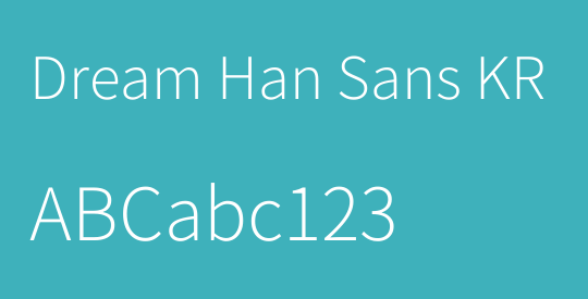 Dream Han Sans KR