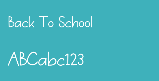 Back To School