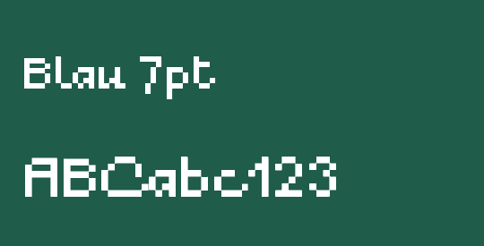 Blau 7pt