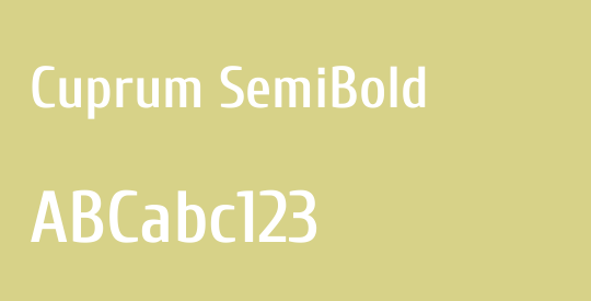 Cuprum SemiBold