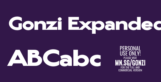 Gonzi Expanded PERSONAL USE Black