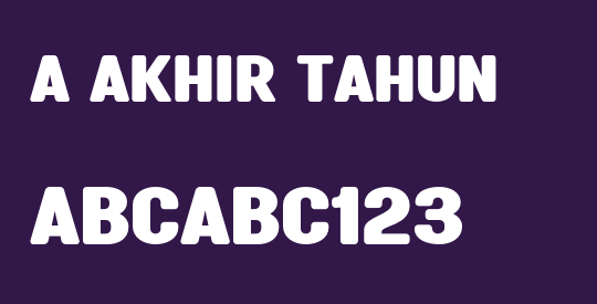 a Akhir Tahun