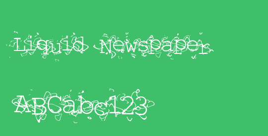 Liquid Newspaper