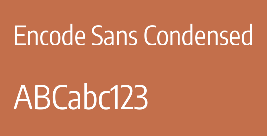 Encode Sans Condensed