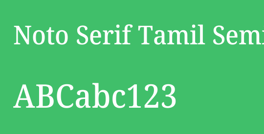 Noto Serif Tamil SemiCondensed Medium