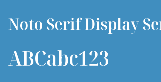 Noto Serif Display SemiCondensed SemiBold