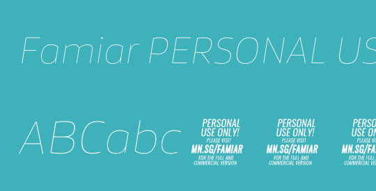 Famiar PERSONAL USE ONLY Thin