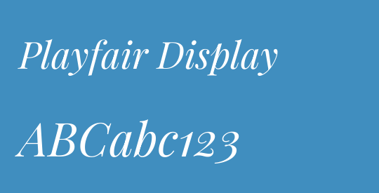 Playfair Display