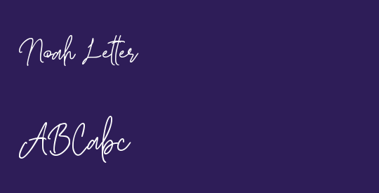 Noah Letter