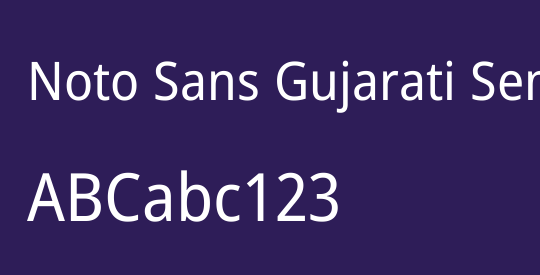 Noto Sans Gujarati SemiCondensed