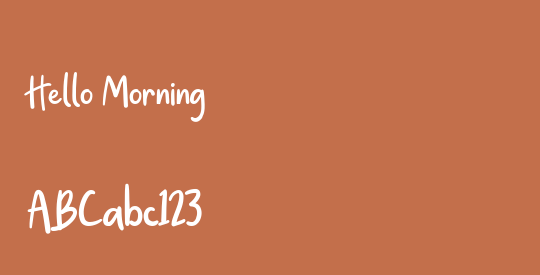 Hello Morning