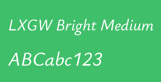 LXGW Bright Medium