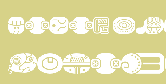 mayan glyphs fill
