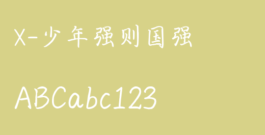 X-少年强则国强