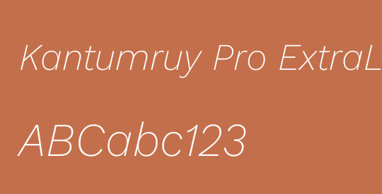 Kantumruy Pro ExtraLight