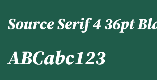 Source Serif 4 36pt Black