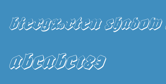 Bierg‰rten Shadow Italic