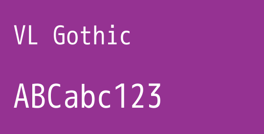 VL Gothic